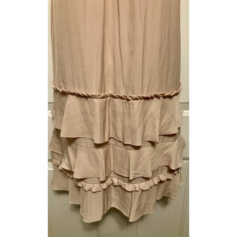 Ramy Brook NY Peach Chiffon Sleeveless Occasion Dress Size Small Women’s - Picture 3 of 7